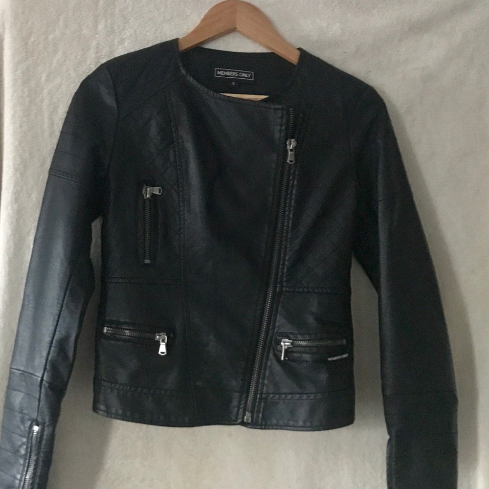 Members Only Vegan Leather Jacket